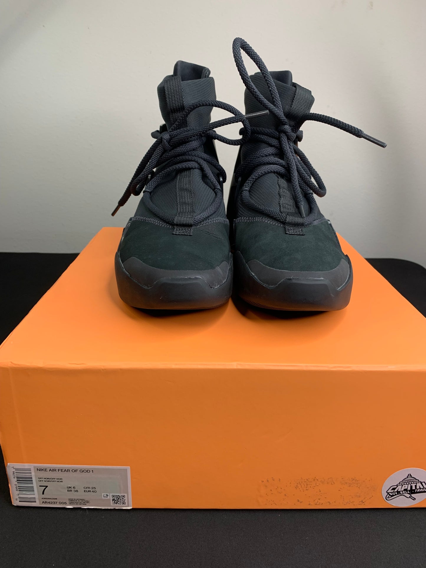 Air Fear Of God 1 “Triple Black” (Preowned)