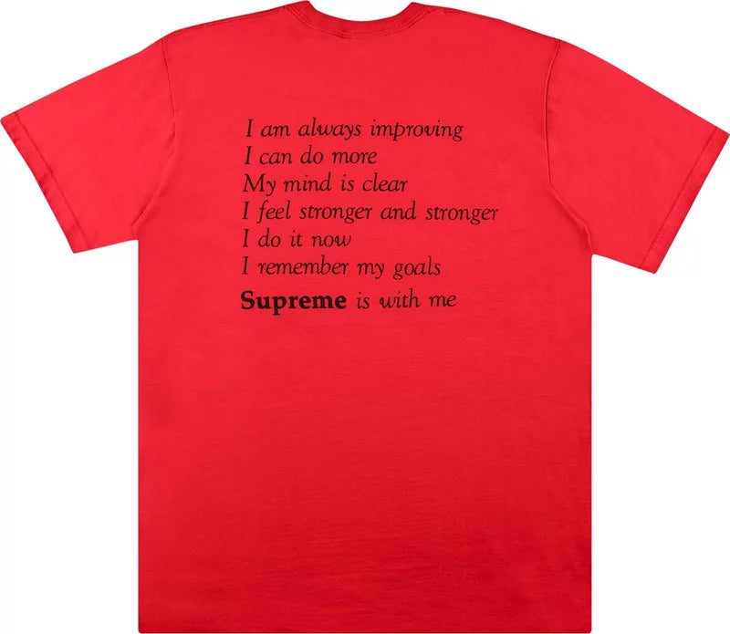 Supreme “Stay Positive” Tee (Red)