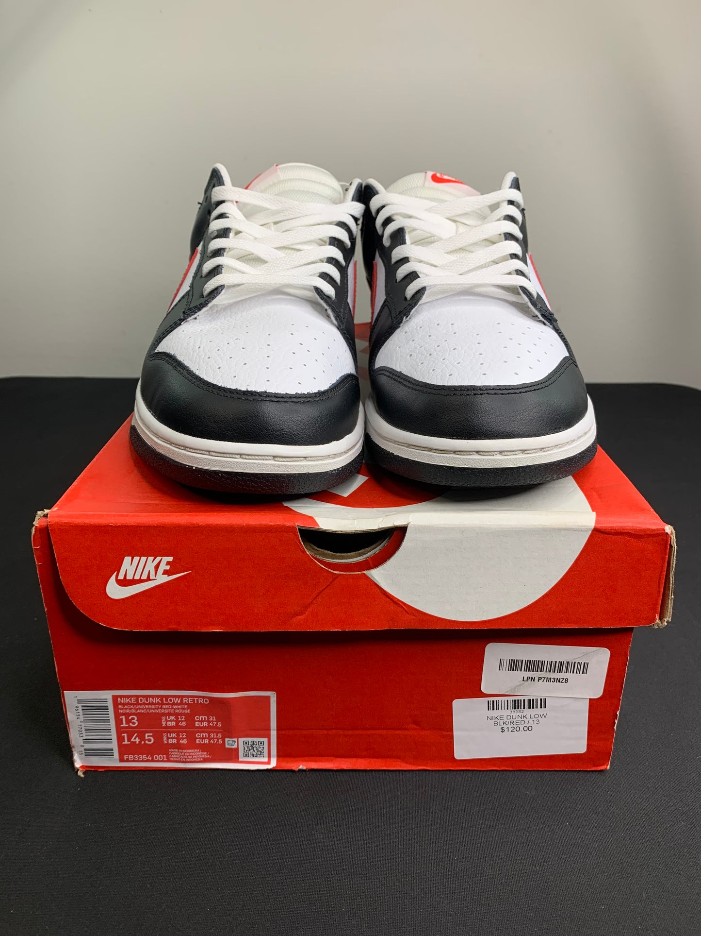 Nike Dunk Low “Red Swoosh Panda” (Preowned)