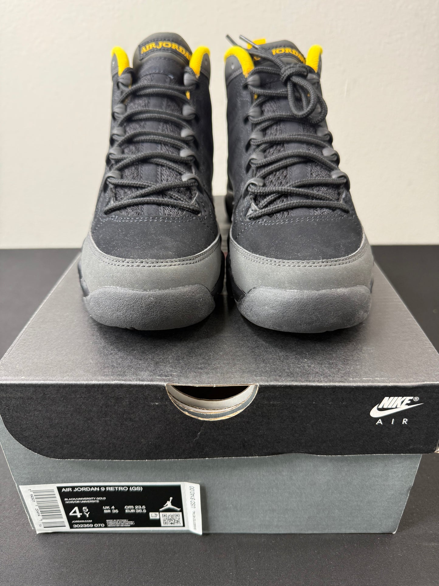 Air Jordan 9 “University Gold” (GS) (Preowned)