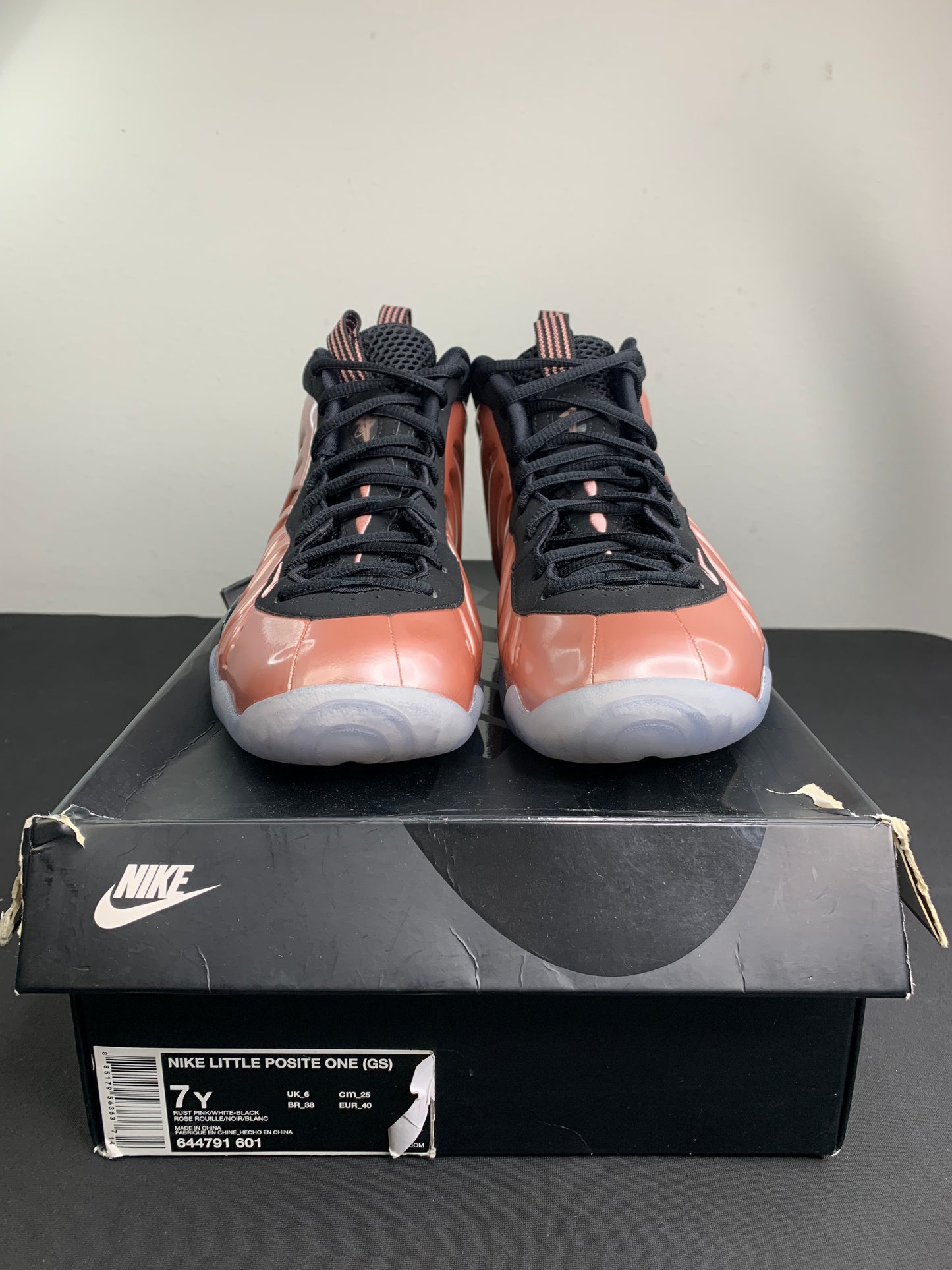 Air Foamposite One “Rust Pink” (GS) (Preowned)