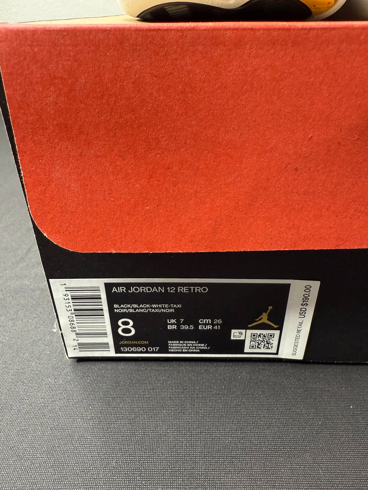 Air Jordan 12 “Reverse Taxi” (Preowned)