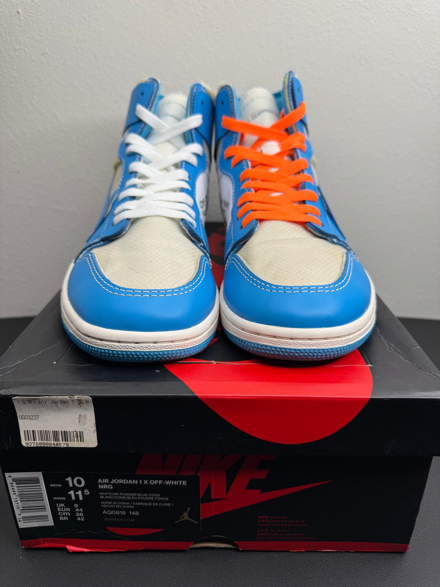 Air Jordan 1 High OG X Off-White “University Blue” (Preowned)