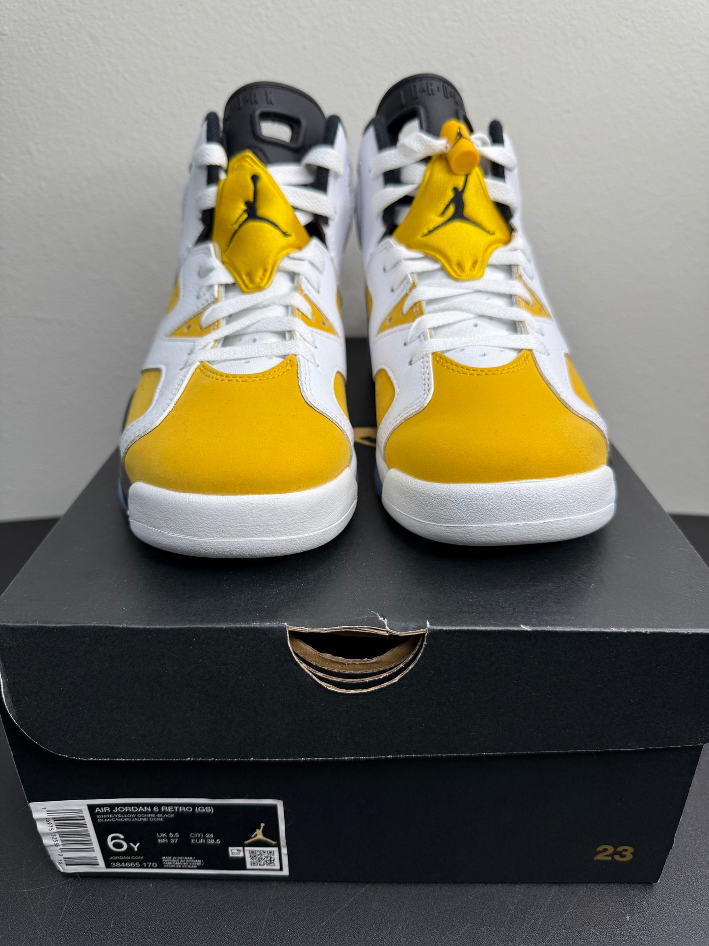 Air Jordan 6 Retro “Yellow Orchre” (GS) (Preowned)