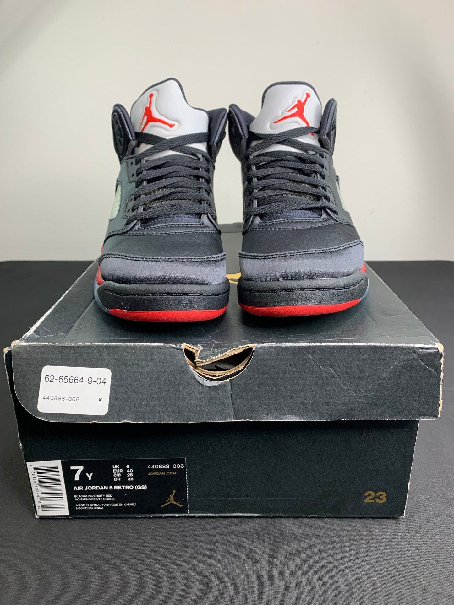 Air Jordan 5 Retro “Satin Bred” (GS) (Preowned)