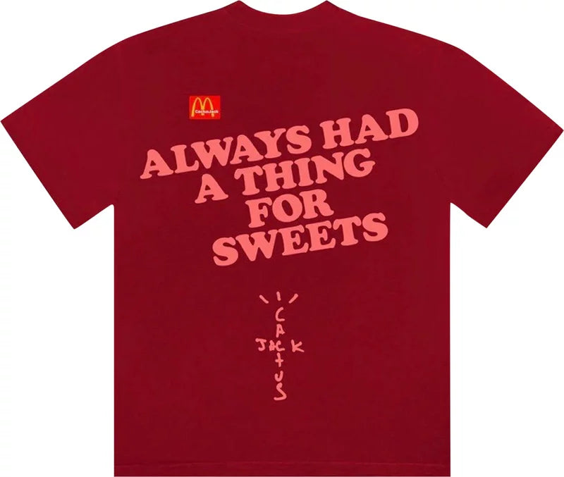 Travis Scott X McDonald’s Apple Pie Tee (Cardinal)