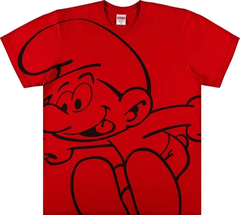 Supreme “Smurfs” Tee (Red)