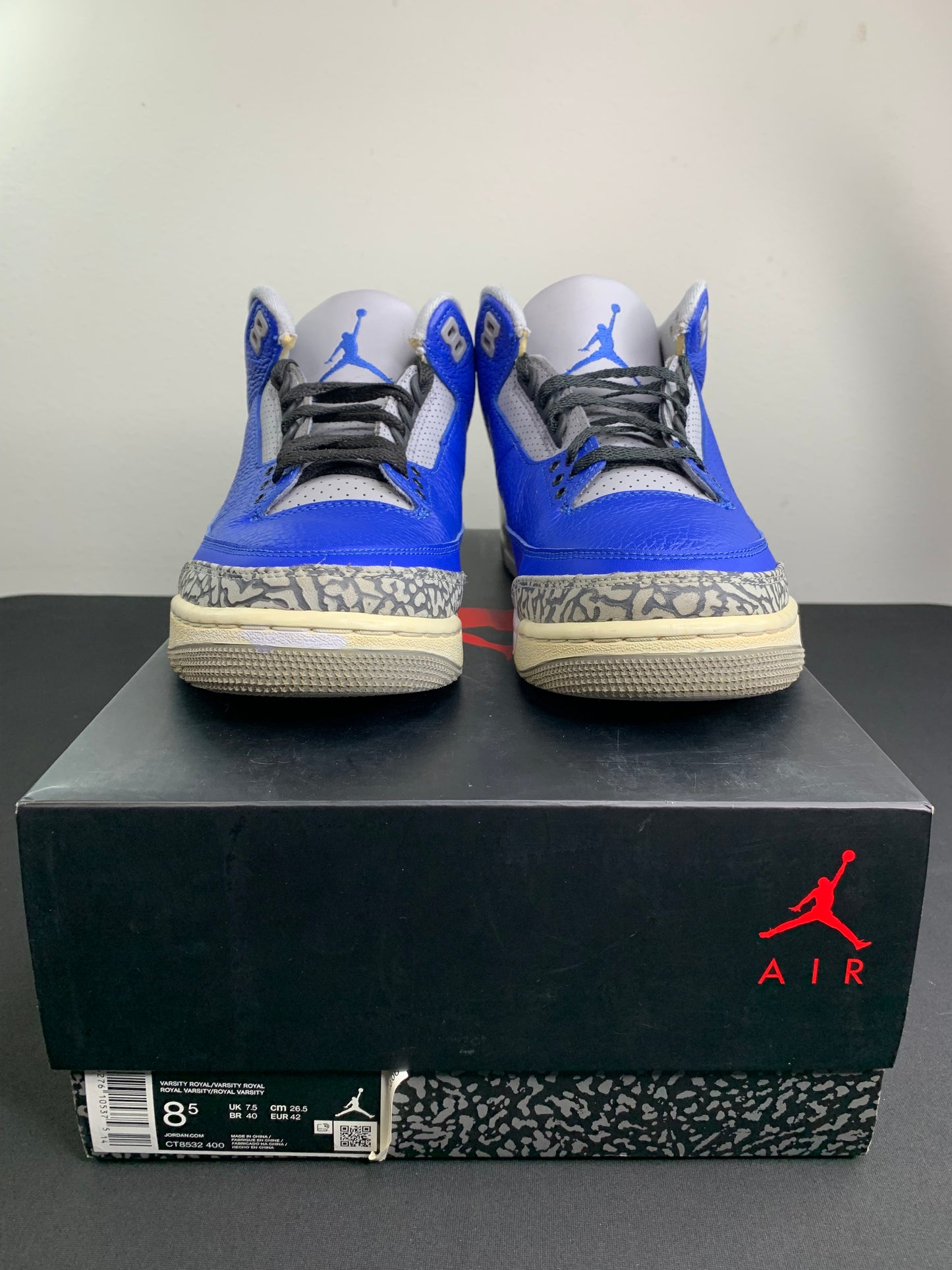 Air Jordan 3 Retro “Varsity Royal” (Preowned)