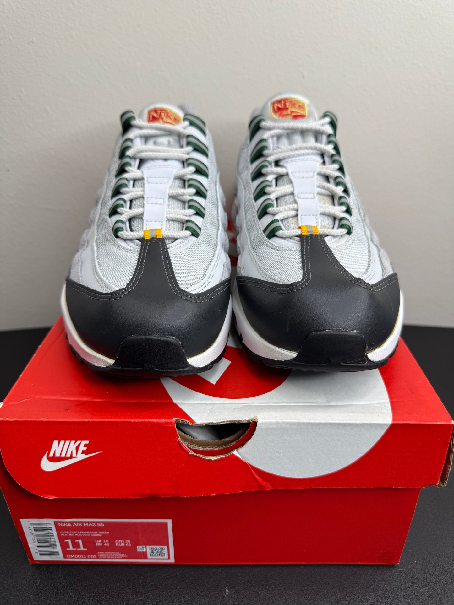 Nike Air Max 95 “Pure Platinum/Gorge Green” (Preowned)