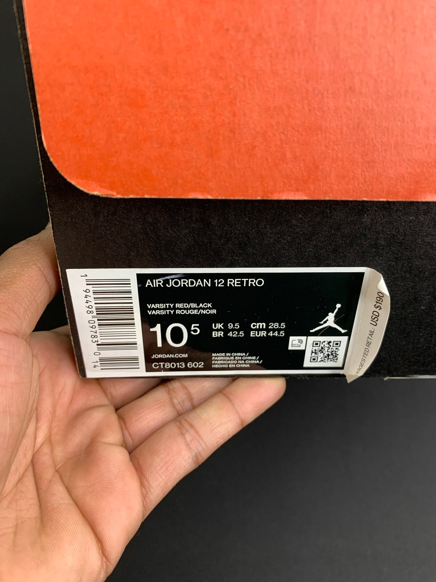 Air Jordan 12 Retro “Reverse Flu Game” (Preowned)