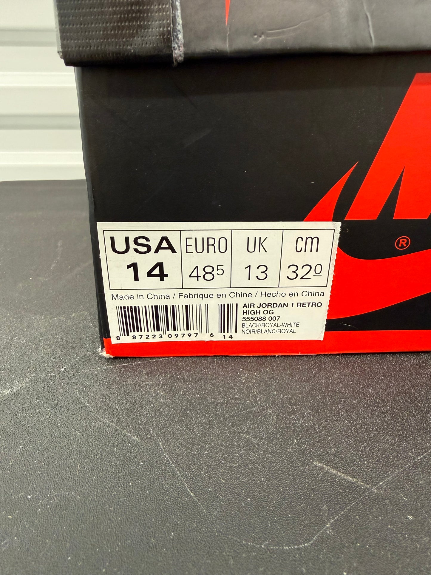 Air Jordan 1 Retro “Royal” (2017) (Preowned)