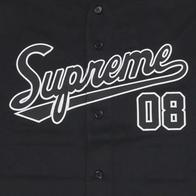 Supreme X Mitchell & Ness Baseball Jersey “Downtown Hell” (Black)